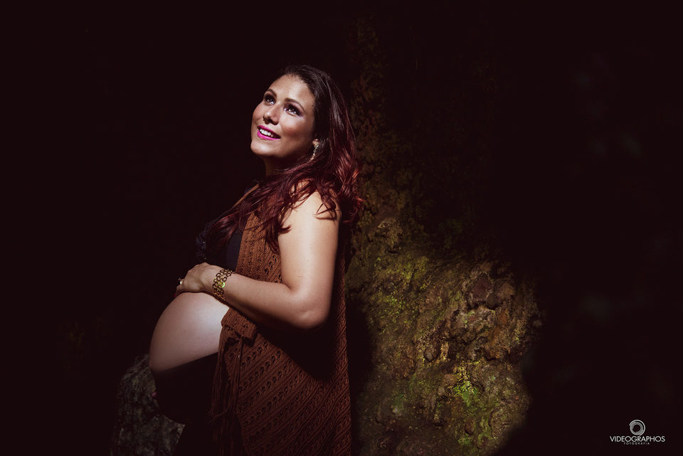 Ensaio Gestante Rose - Esperando Alexya Yohanna - Parque Lage/RJ